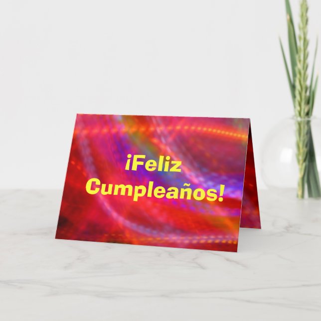 Tarjeta - Feliz Cumpleaños - multicolora (Anverso)