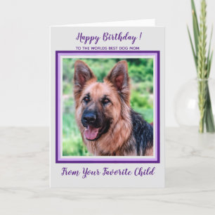 Tarjeta Feliz cumpleaños mundo mejor foto de Mascota Purpl