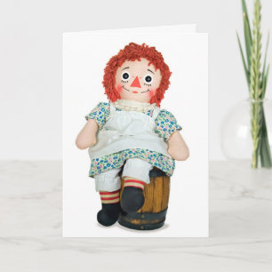 Tarjeta Feliz Cumpleaños Muñeca de Trapo 