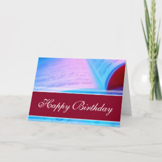 Tarjeta Feliz cumpleaños - música o profesor cantante