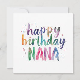 Tarjeta Feliz Cumpleaños Nana