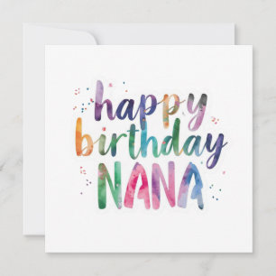 Tarjeta Feliz Cumpleaños Nana