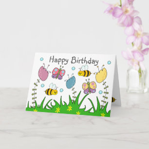 Tarjeta Feliz cumpleaños naturaleza