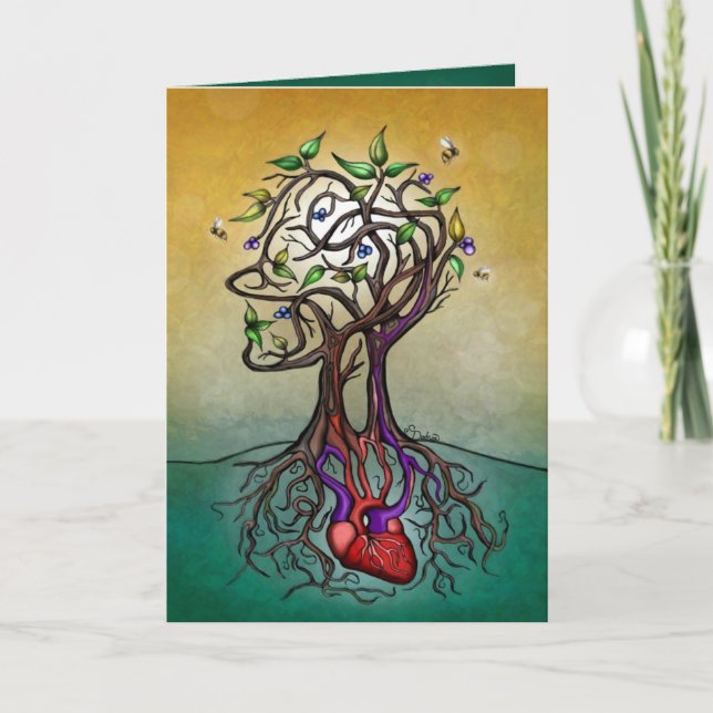 Tarjeta Feliz cumpleaños - Naturaleza humana (Anverso)