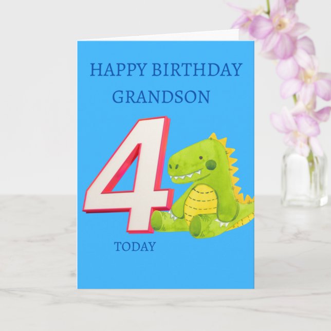 Lindo bebé dinosaurio invitación de cumpleaños tres años tres meses tarjeta  de felicitación de feliz cumpleaños