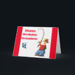 TARJETA FELIZ CUMPLEAÑOS **NIETO** HUMOR DE PESCAR<br><div class="desc">GRACIAS POR PASAR POR UNA DE MIS OCHO TIENDAS Y VUELVA PRONTO!!!</div>