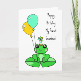 Tarjeta Feliz Cumpleaños Nieto | Rana Linda 