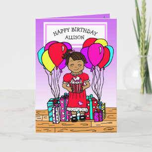 Tarjeta Feliz cumpleaños niña