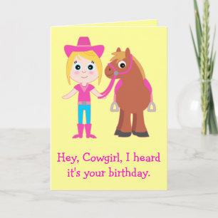 Tarjeta Feliz cumpleaños, niña de vaca por sobrina