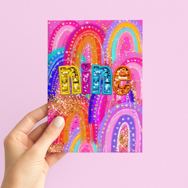 Tarjeta Feliz cumpleaños niñas 9 años (Subido por el creador)