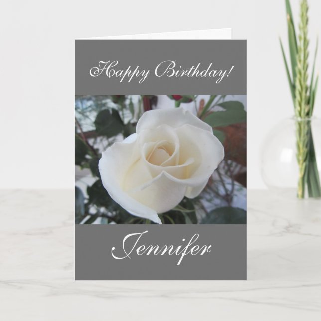 Tarjeta Feliz cumpleaños/nombre de Personalizar (Anverso)