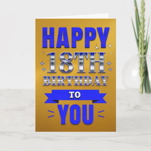 Tarjeta Feliz cumpleaños número 18