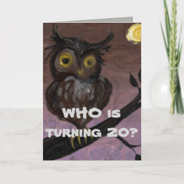 Tarjeta Feliz cumpleaños número 20