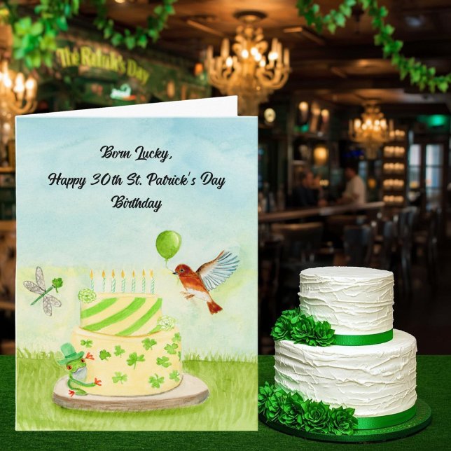 Tarjeta Feliz cumpleaños número 30 día de San Patricio (Subido por el creador)