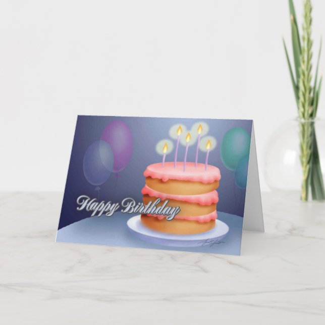 Tarjeta Feliz cumpleaños número 4 (Anverso)