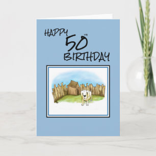 Tarjeta Feliz cumpleaños número 50