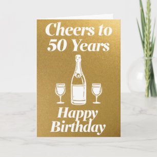 Tarjeta Feliz cumpleaños número 50