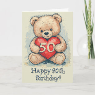 Tarjeta Feliz cumpleaños número 50