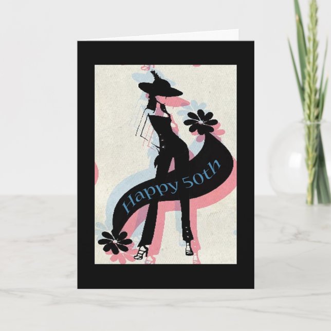 Tarjeta Feliz cumpleaños número 50 (Anverso)