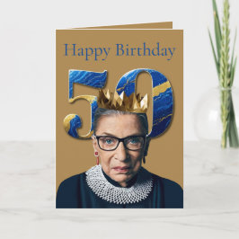 Tarjeta Feliz cumpleaños número 50 a Ruth Ginsburg