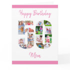 Feliz cumpleaños número 50 mamá collage de fotos