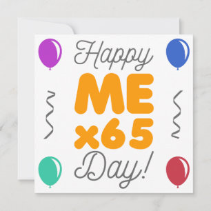 Tarjeta Feliz cumpleaños número 65