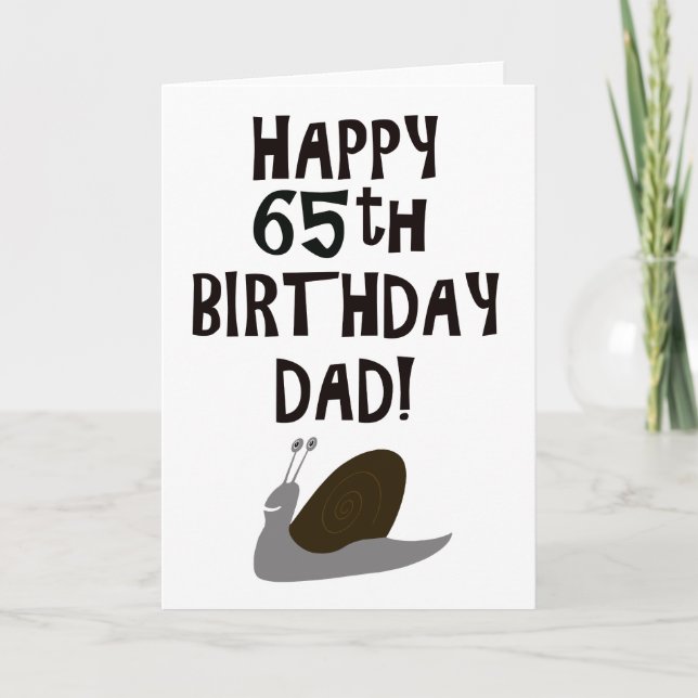 Tarjeta Feliz cumpleaños número 65 (Anverso)