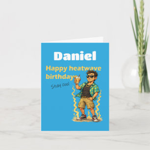Tarjeta Feliz Cumpleaños Ola de Calor Mantén la Calma