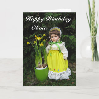 Tarjeta Feliz cumpleaños Olivia