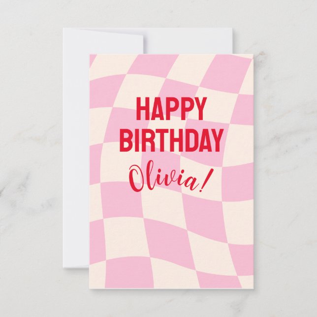 Tarjeta Feliz cumpleaños Olivia Nombre personalizado perso (Anverso)