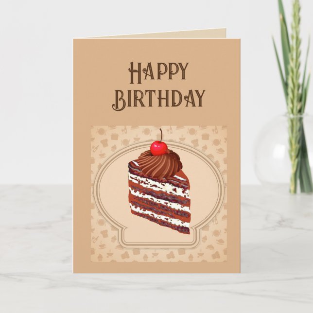Tarjeta Feliz cumpleaños otro cumpleaños come la evidencia (Anverso)