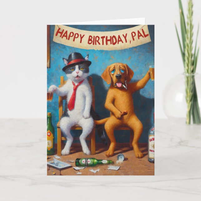 Tarjeta Feliz cumpleaños, Pal (Anverso)