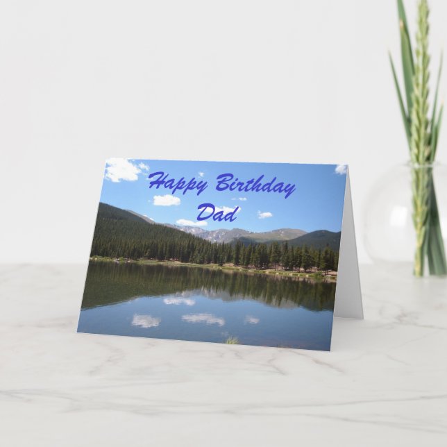 Tarjeta Feliz cumpleaños papá (Anverso)