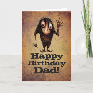 Tarjeta ¡Feliz cumpleaños papá! - Divertido padre Troll