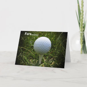 Tarjeta ¡Feliz Cumpleaños Para El Golfista!