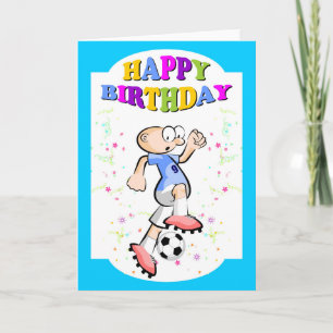 Tarjeta Feliz cumpleaños para el mejor futbolista