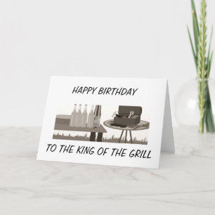 TARJETA FELIZ CUMPLEAÑOS PARA "EL REY DEL GRILL"