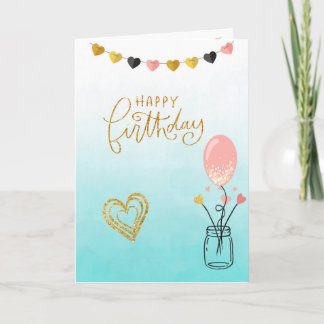 Tarjeta Feliz cumpleaños para ella