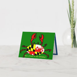 Tarjeta Feliz cumpleaños para los marylandeses