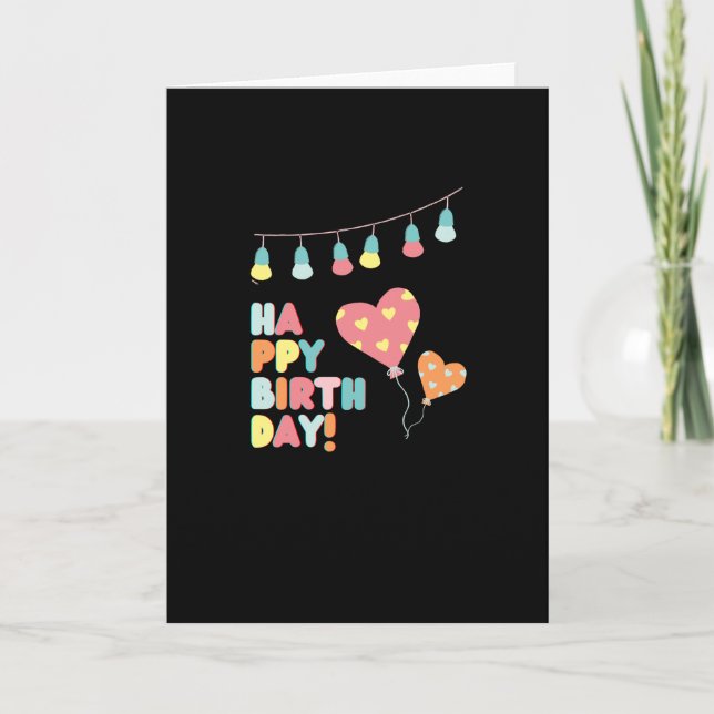 Tarjeta Feliz cumpleaños para los niños (Anverso)