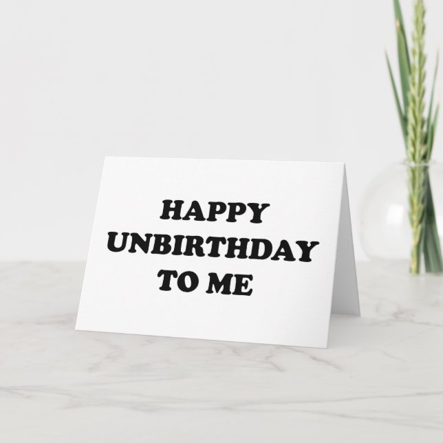 Tarjeta Feliz cumpleaños para mí (Anverso)