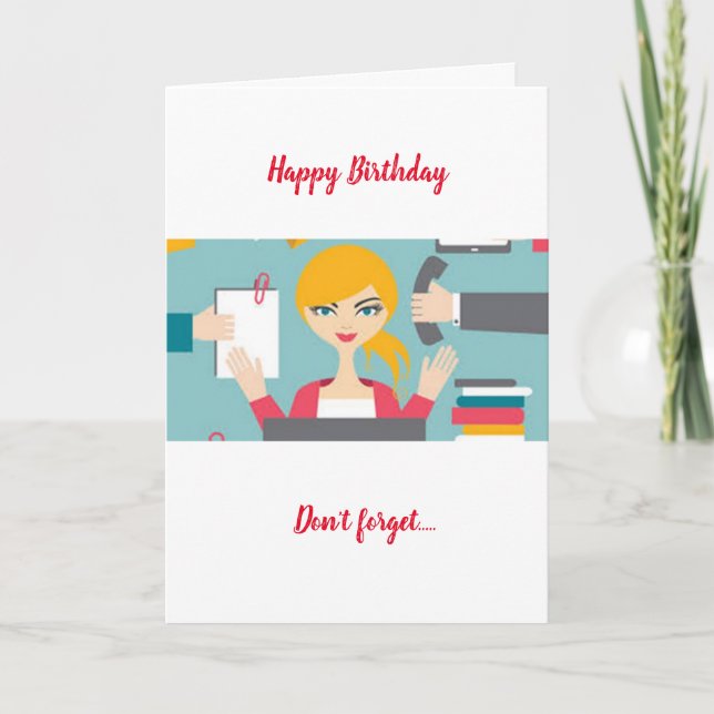 TARJETA FELIZ CUMPLEAÑOS PARA MI ***COTRABAJADOR*** (Anverso)