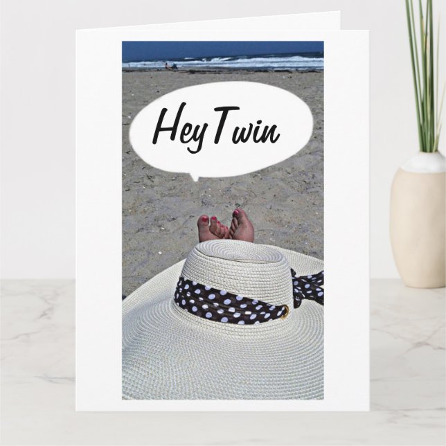 TARJETA FELIZ CUMPLEAÑOS PARA MI HERMANA DE DOS (Anverso)