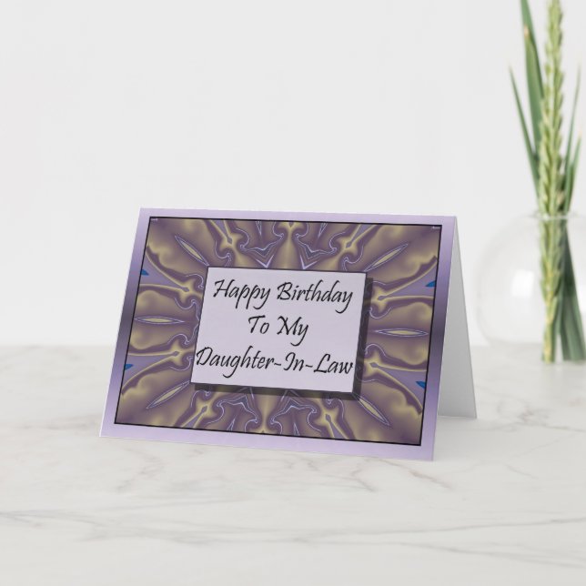 Tarjeta Feliz Cumpleaños Para Mi Hija (Anverso)