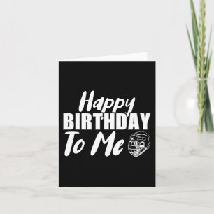 Tarjeta Feliz Cumpleaños Para Mí Jugador De Hockey Sobre H