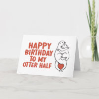 Feliz Cumpleaños Para Mi Otter Mitad De Cumpleaños