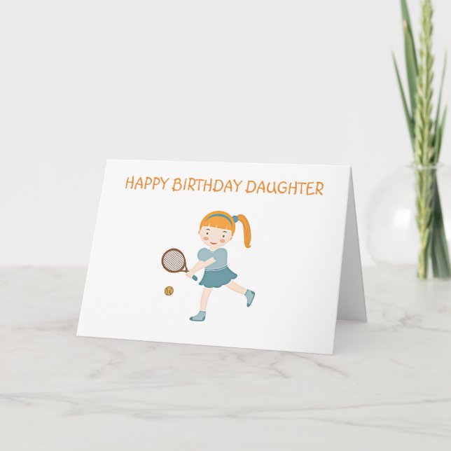 TARJETA **FELIZ CUMPLEAÑOS PARA NUESTRA HIJA" (Anverso)