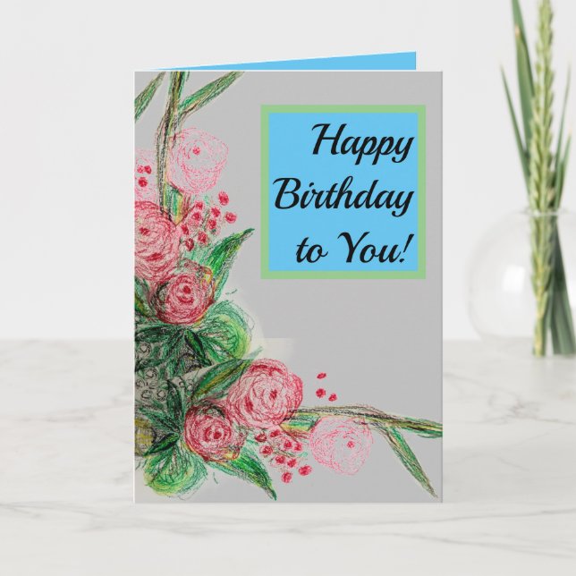 Tarjeta ¡Feliz cumpleaños para ti! (Anverso)
