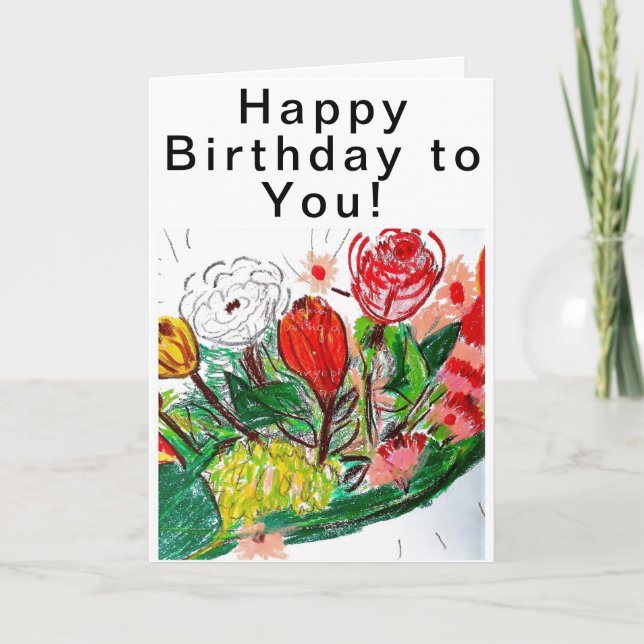 Tarjeta Feliz cumpleaños para ti (Anverso)
