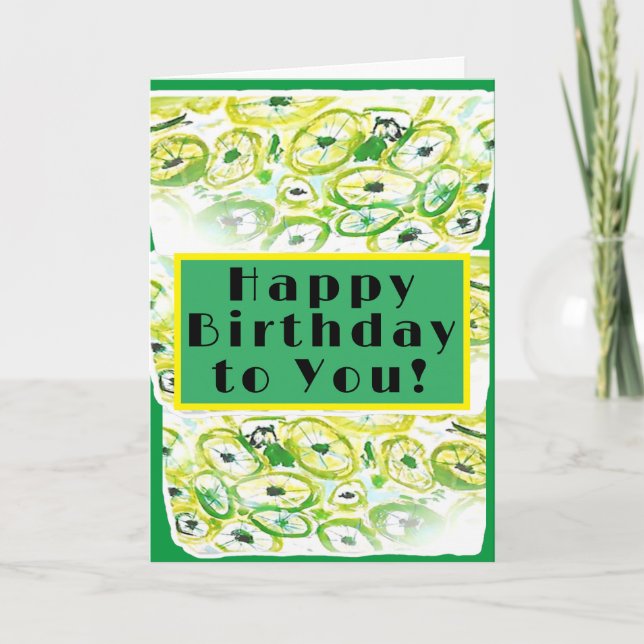 Tarjeta Feliz cumpleaños para ti (Anverso)